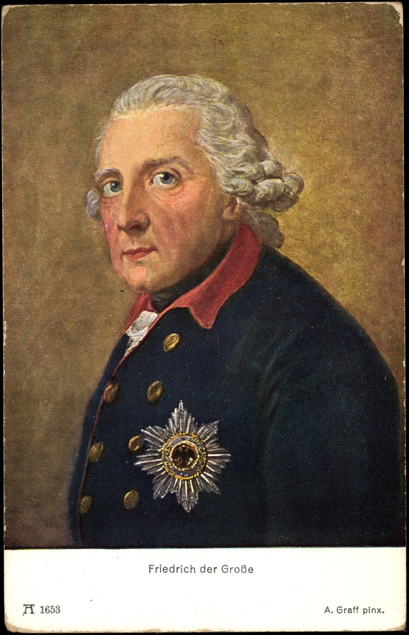 Friedrich the Great, Friedrich II of Prussia, Ackermann 1653 by Photographer German