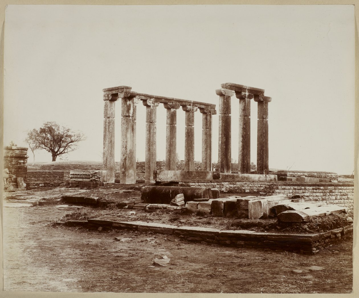 Sanchi, Temple 18, general view from north-west by Photographer Indian