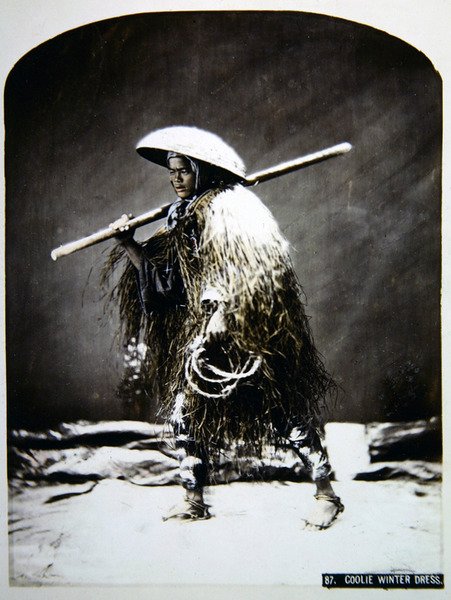 Japanese porter in his winter clothing by Photographer Japanese
