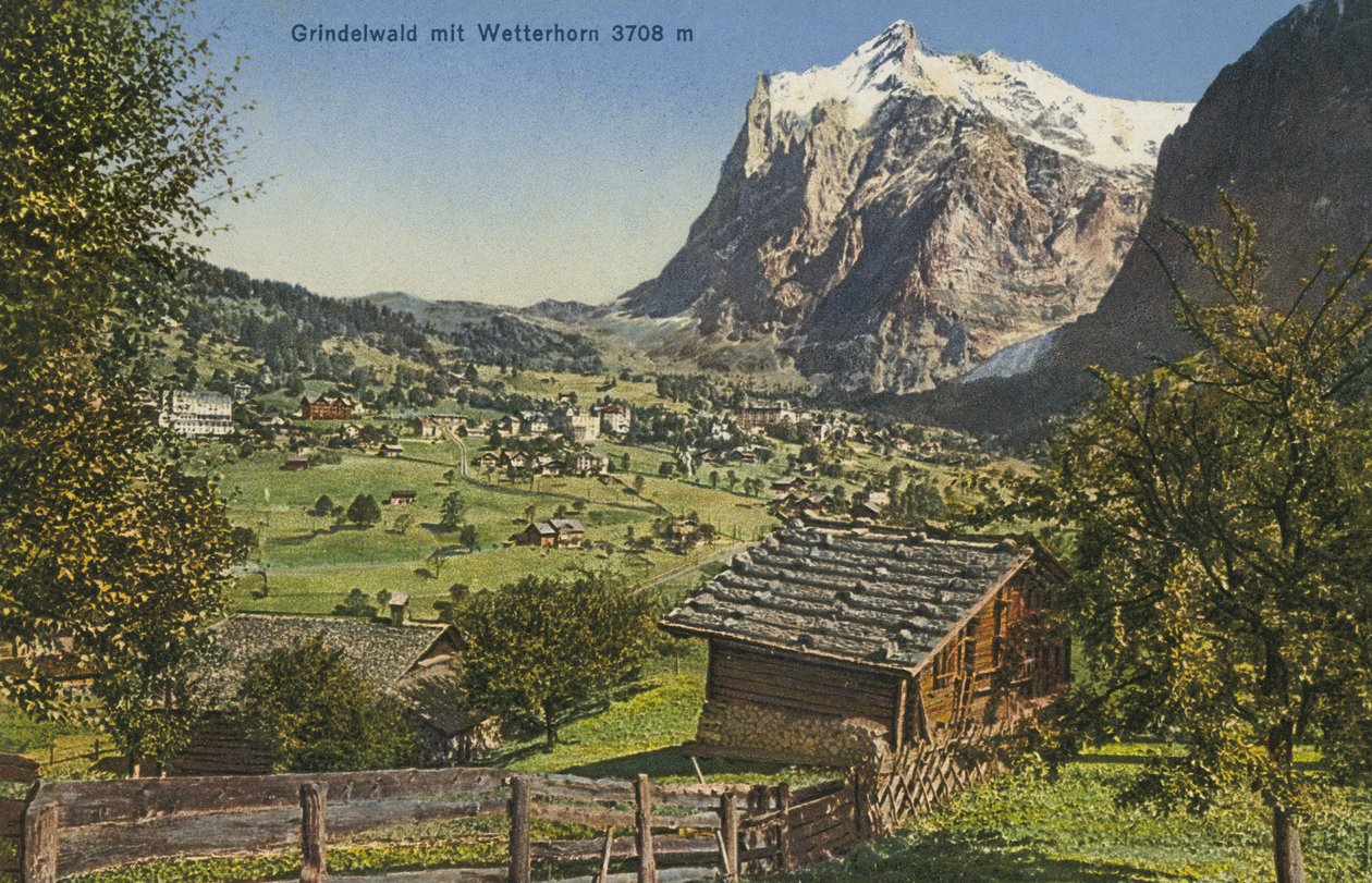 Grindelwald and Wetterhorn, Switzerland by Photographer Swiss