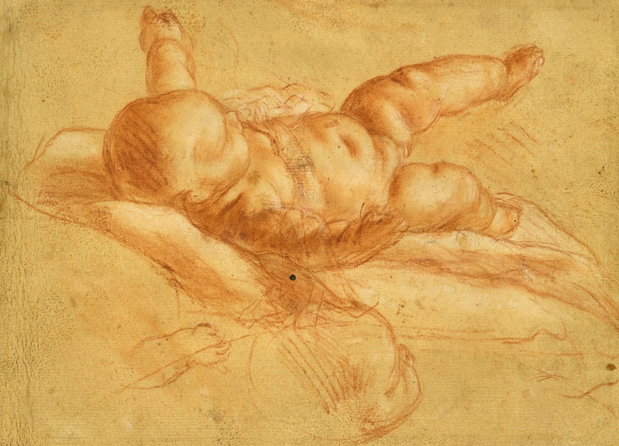 Study of a Nude Infant by Pier Francesco Mola