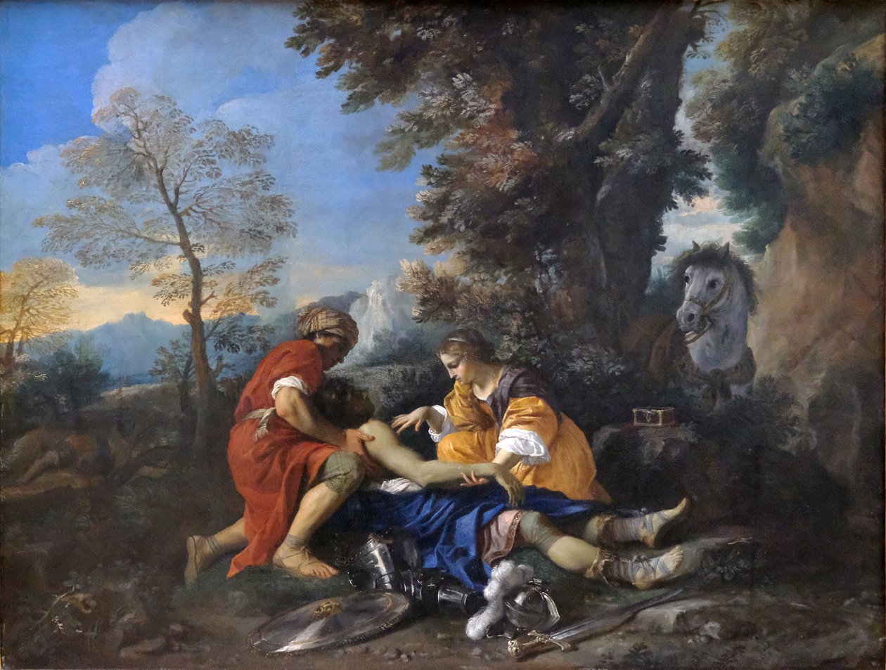 Tancred Revived by Erminia and Vafrine after the Combat with Argantes by Pier Francesco Mola