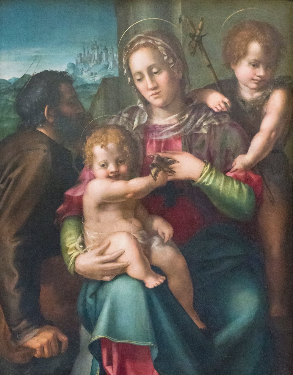 Holy family with the young St John the Baptist by Pier Francesco Foschi