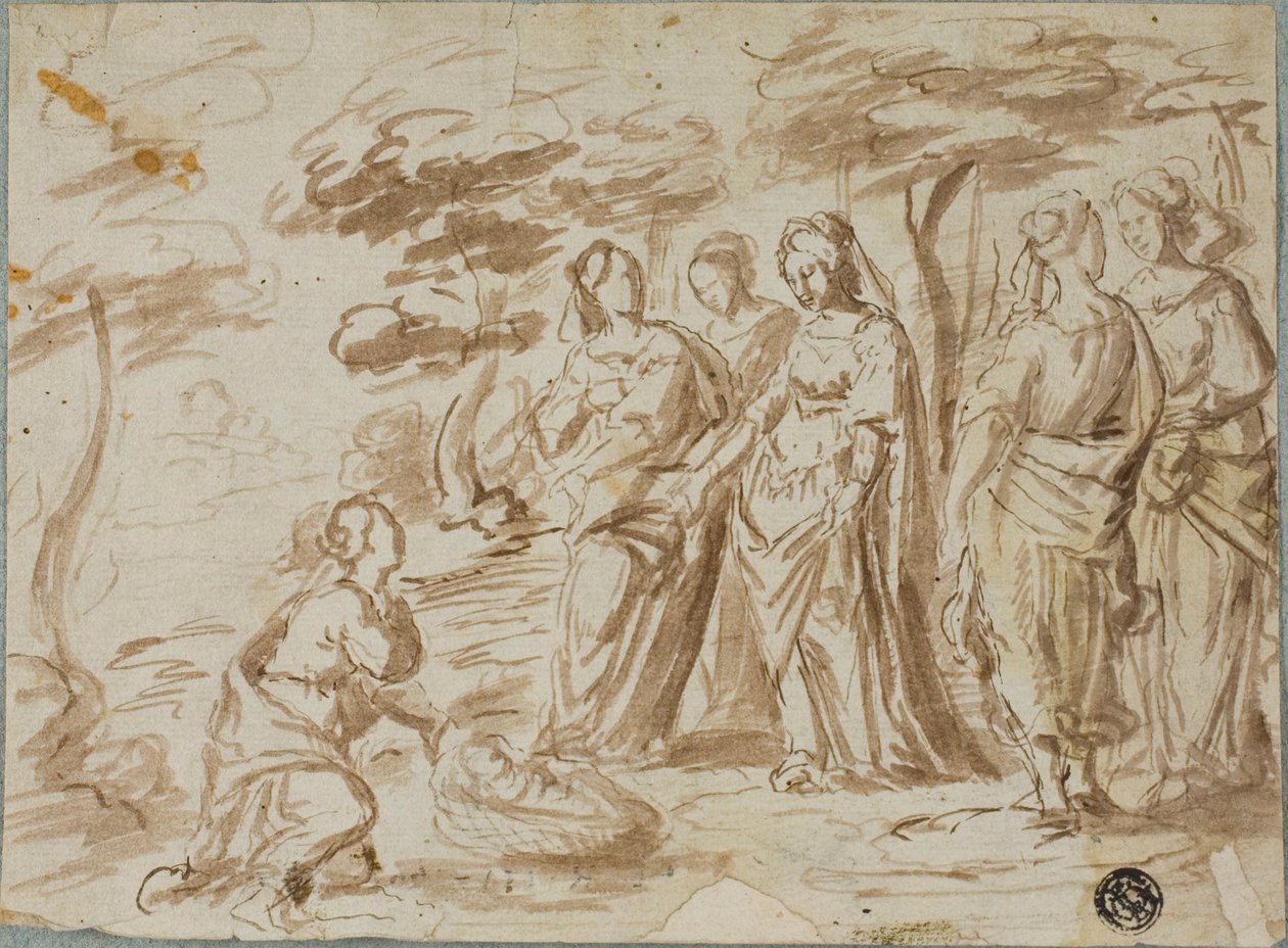 Finding of Moses by Pier Francesco Mola