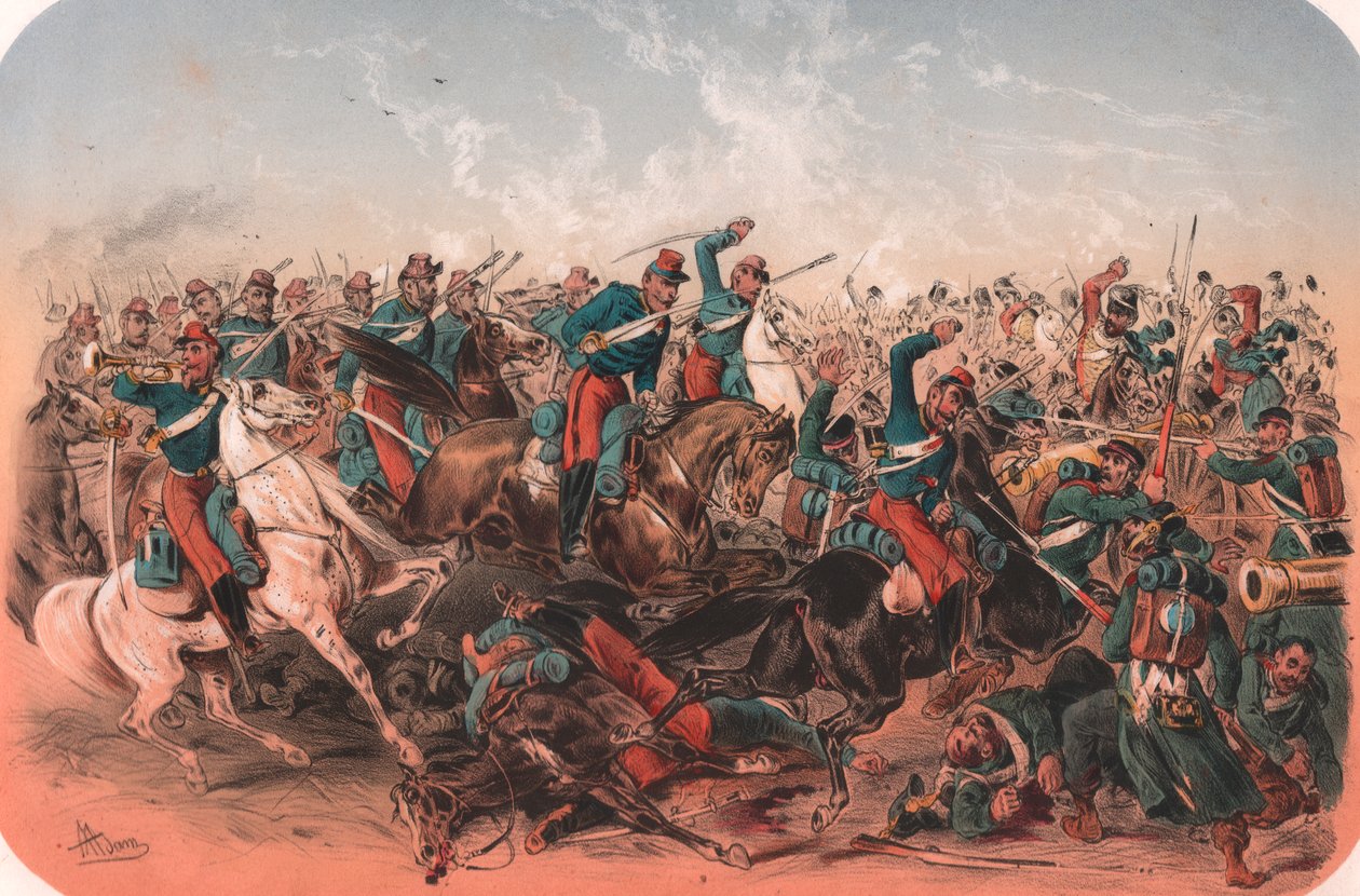 Battle scene, Crimean War, from Episodes de la guerre d