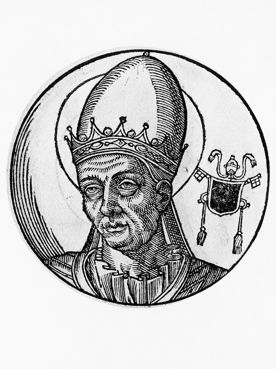 Portrait of Benedict I, 62nd Pope of Catholic Church by Blaise Nicolas Le Sueur