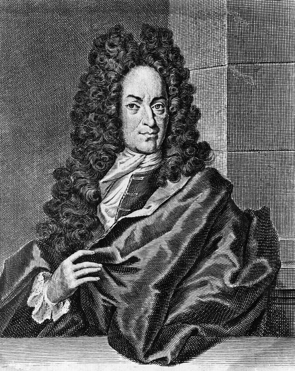 Portrait of Georg Ernst Stahl, German physician and chemist, engraving from Opusculum chimico-physico-medicum, Halae Magdeburgicae by Blaise Nicolas Le Sueur