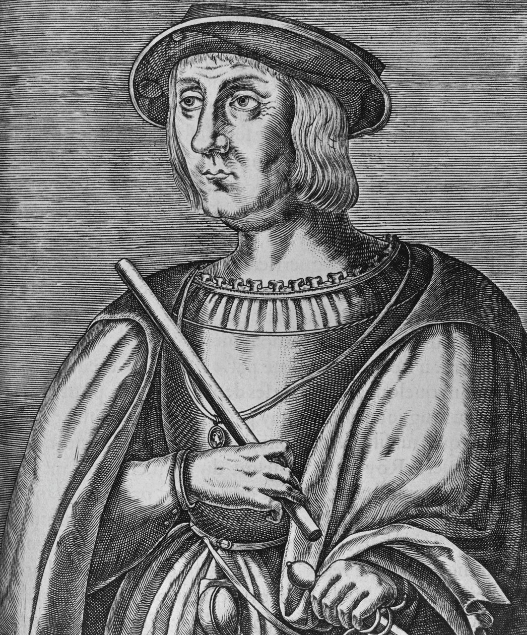 Portrait of Jacques II de Chabannes de La Palice, French military officer, Lord of La Palice, of Pacy, of Chauverothe, of Bort-le-Comte and of Heron by Blaise Nicolas Le Sueur