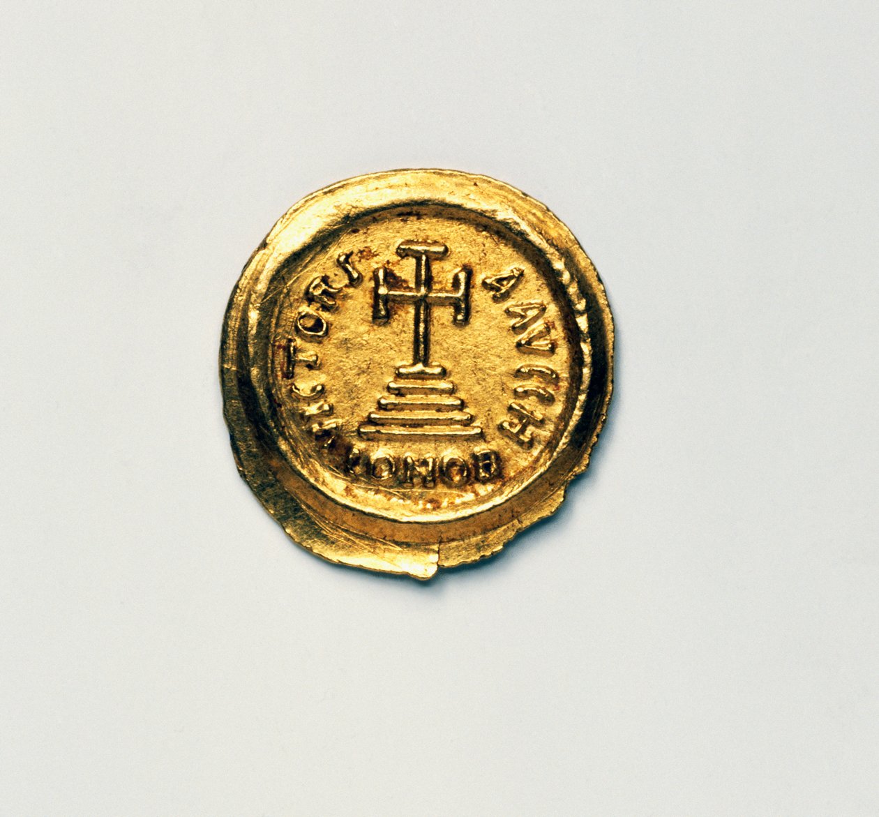 Solidus of Byzantine Emperor Heraclius, Byzantine coins, 7th century AD by Blaise Nicolas Le Sueur