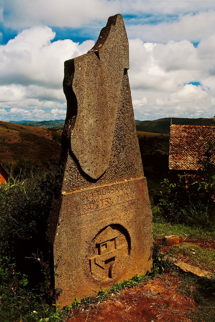 Stele Depicting Madagascar, Ambohimanga, Madagascar by Blaise Nicolas Le Sueur