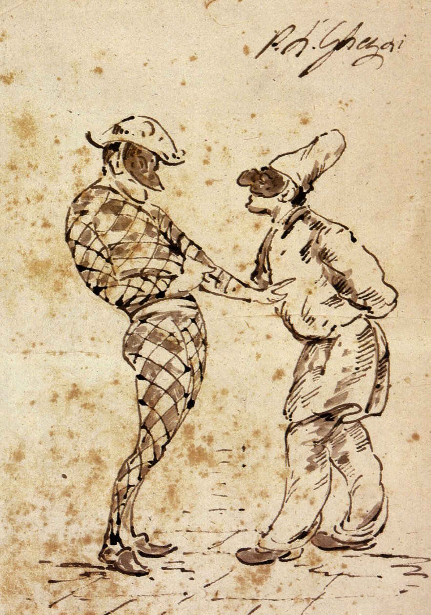 Theatre: Polichinelle and Harlequin, Characters of the Commedia dell
