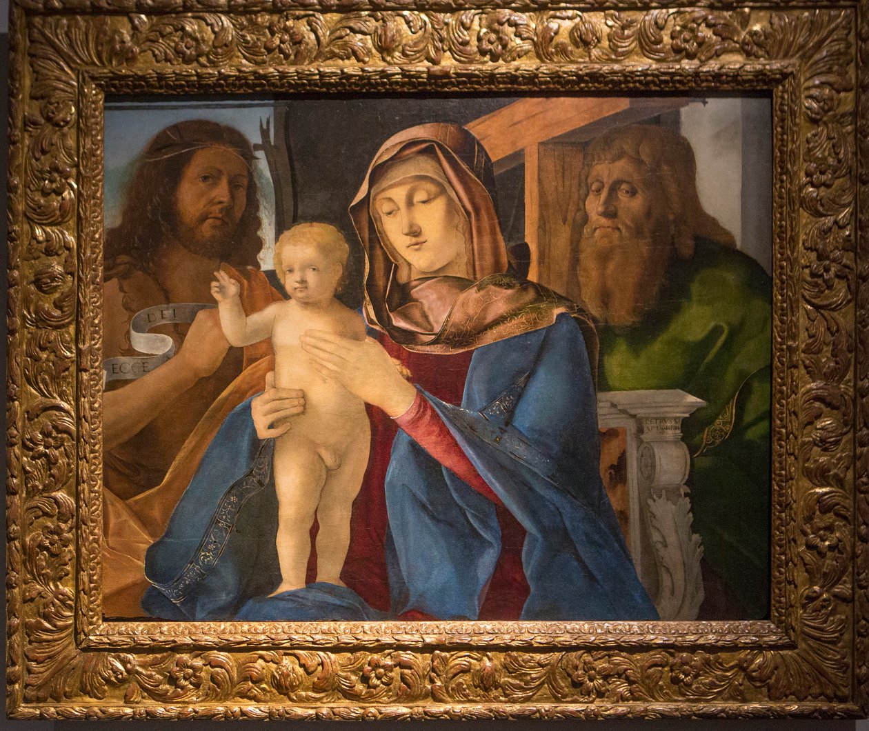 Madonna with Child and St John the Baptist and St Andrew by Pier Maria Pennacchi