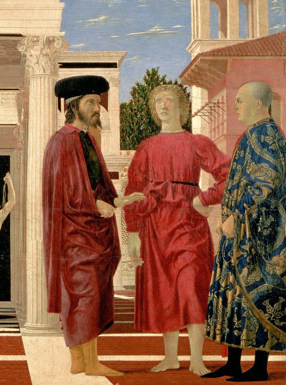 The Flagellation of Christ (detail) by Piero della Francesca