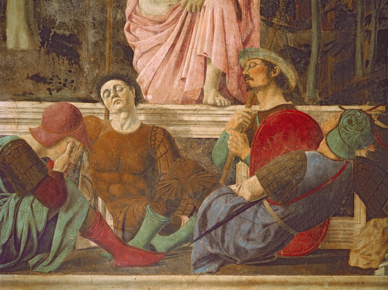 The Resurrection (detail) by Piero della Francesca