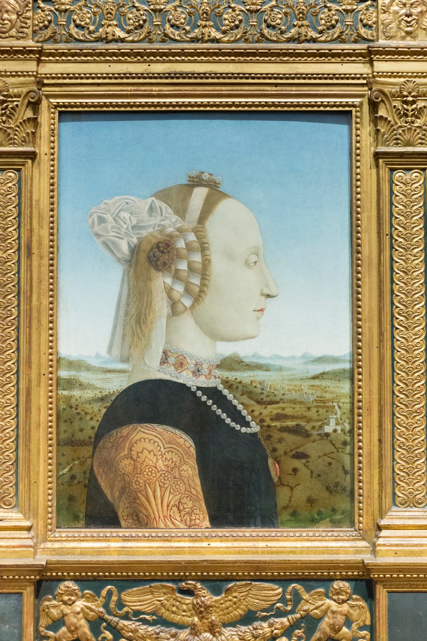 Portraits of Duchess of Urbino, Battista Sforza by Piero della Francesca