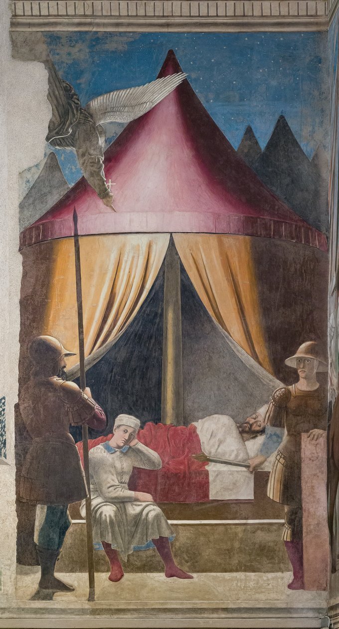 The Dream of Constantine (detail) by Piero della Francesca