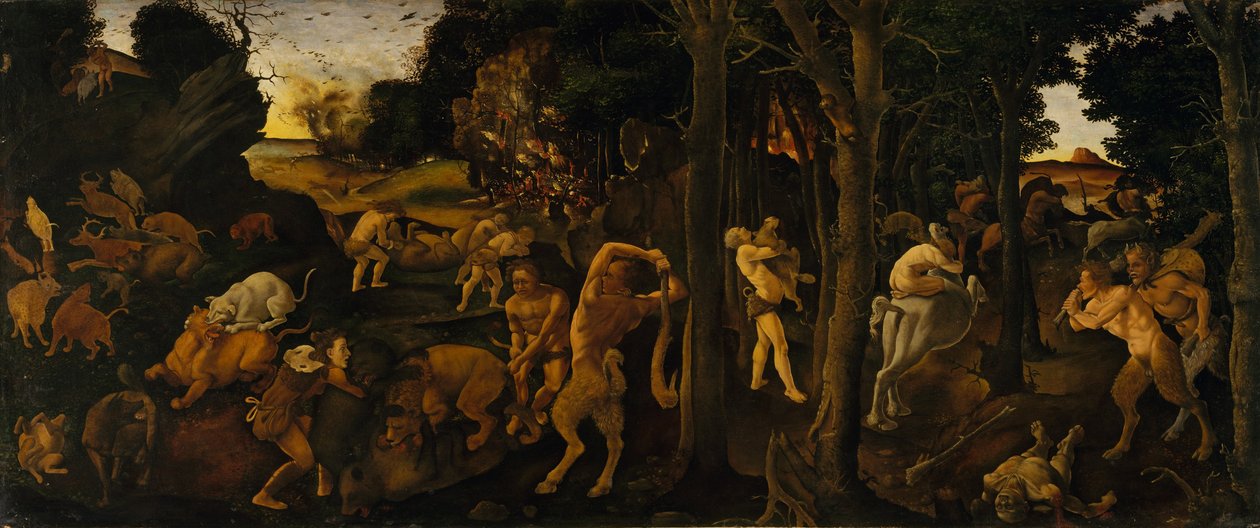 A Hunting Scene by Piero di Cosimo