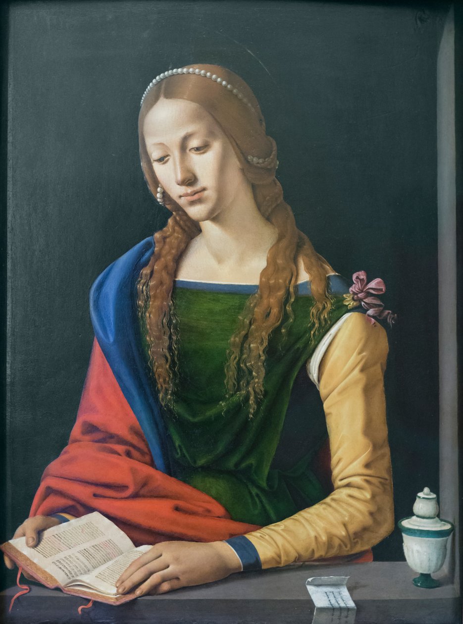 Saint Mary Magdalene Reading by Piero di Cosimo