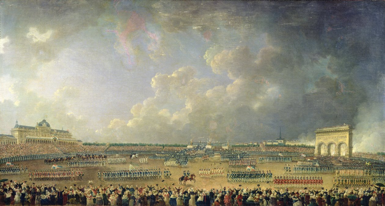 The Festival of the Federation at the Champ de Mars, 14 July 1790 by Pierre Antoine Demachy