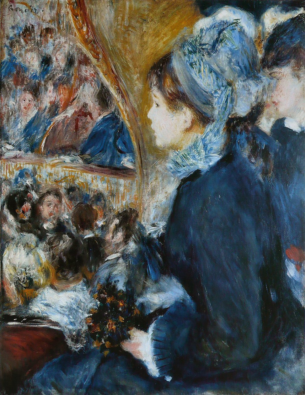 At the Theatre (La Premiere Sortie) by Pierre Auguste Renoir