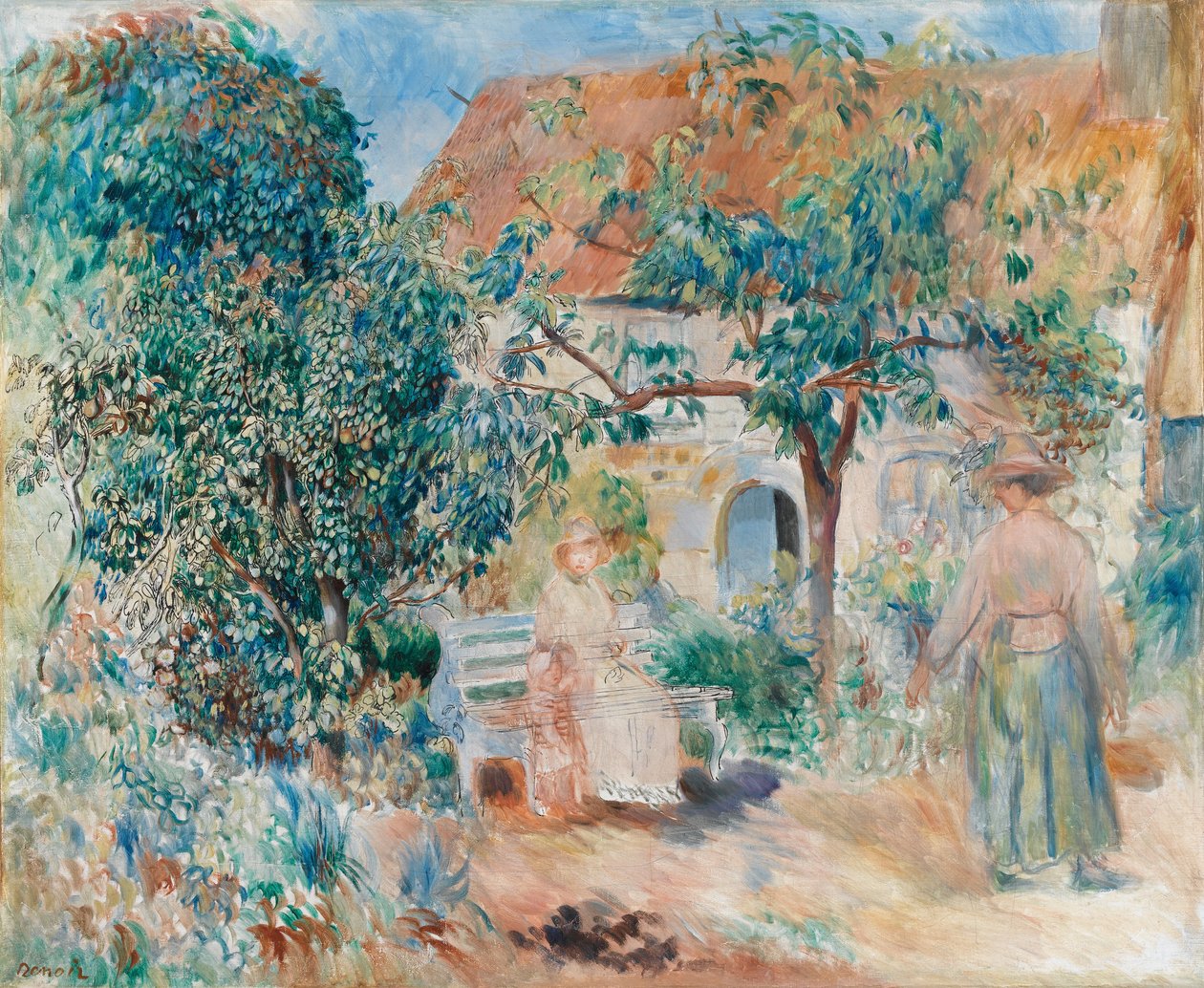 At the Garden in Brittany by Pierre Auguste Renoir