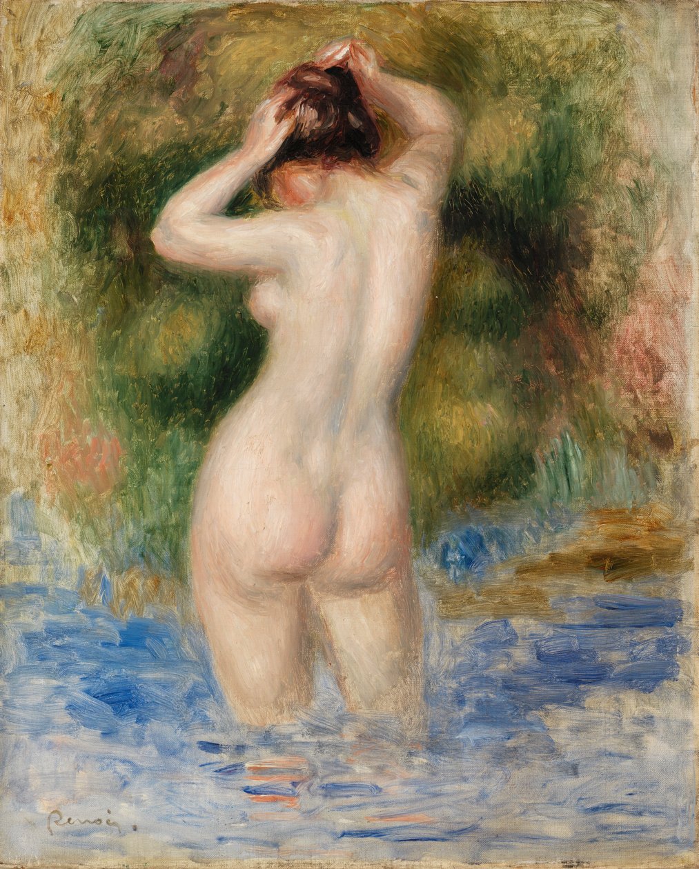 Bather by Pierre-Auguste Renoir