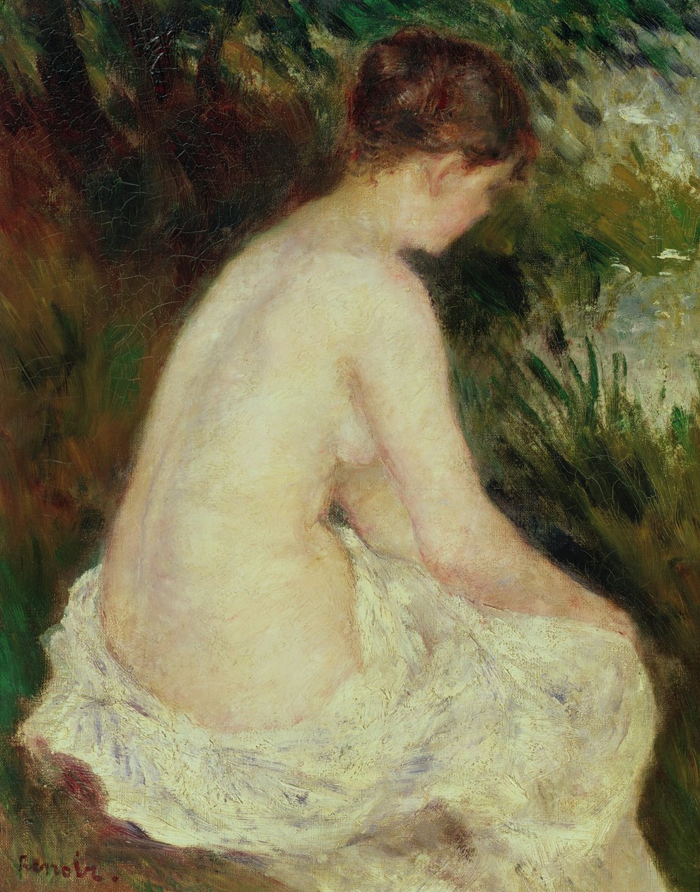 Bather, 1879 by Pierre Auguste Renoir