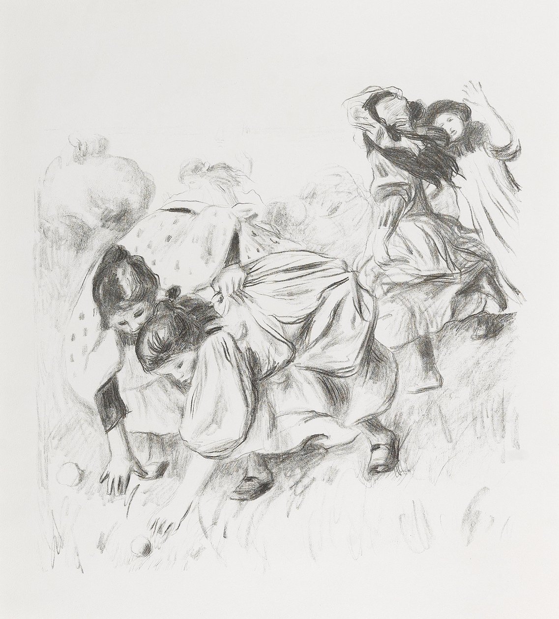 Children Playing Ball by Pierre Auguste Renoir