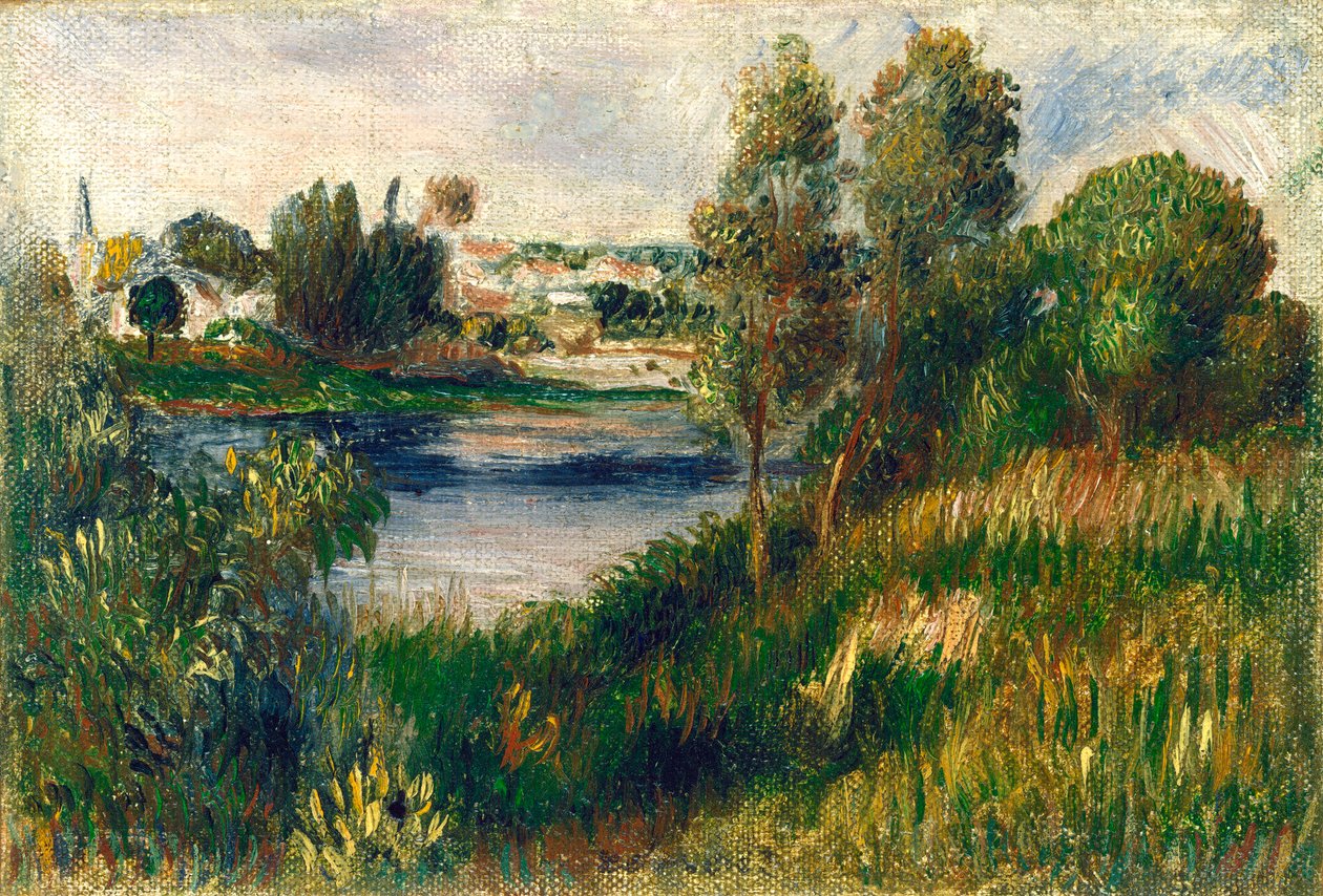 Landscape at Vétheuil by Pierre Auguste Renoir