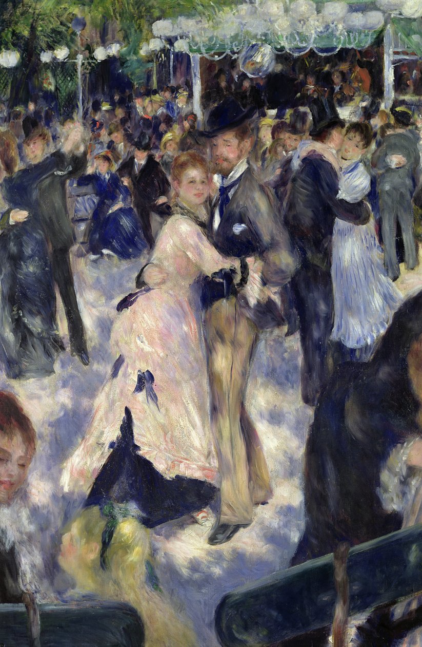 Le Moulin de la Galette (detail) by Pierre Auguste Renoir