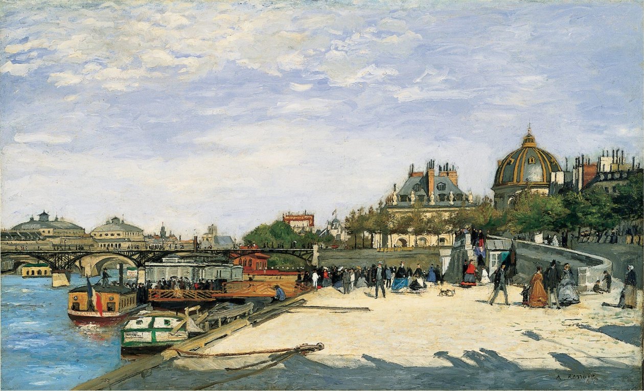 The Pont des Arts, Paris by Pierre Auguste Renoir