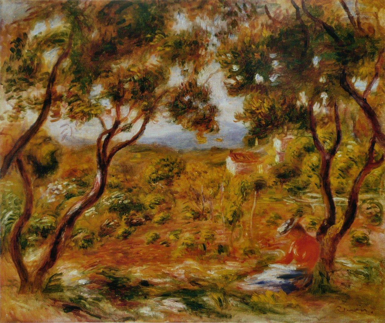 The Vineyards at Cagnes by Pierre Auguste Renoir