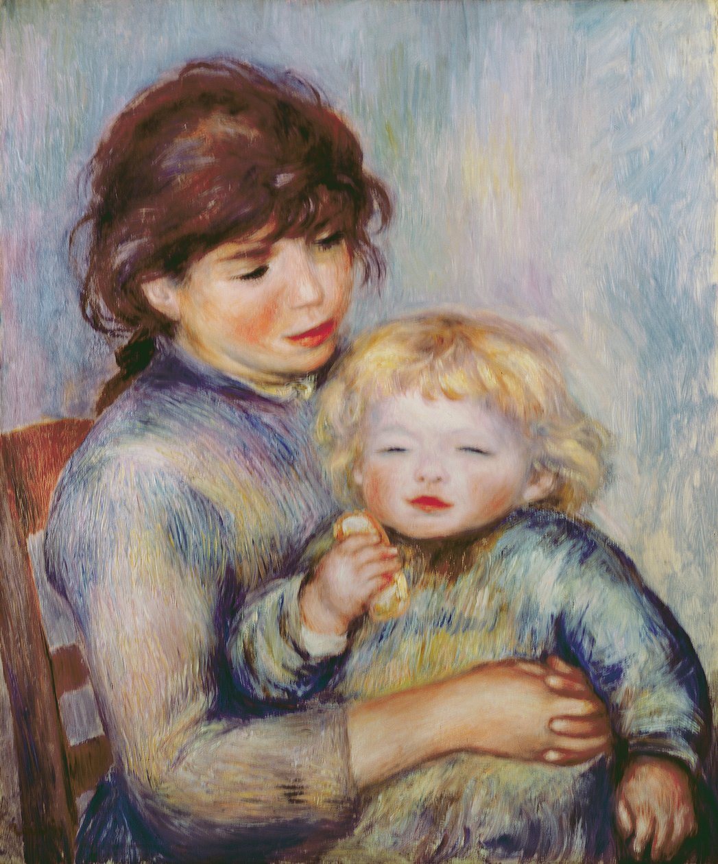 Maternity, or Child with a Biscuit by Pierre Auguste Renoir