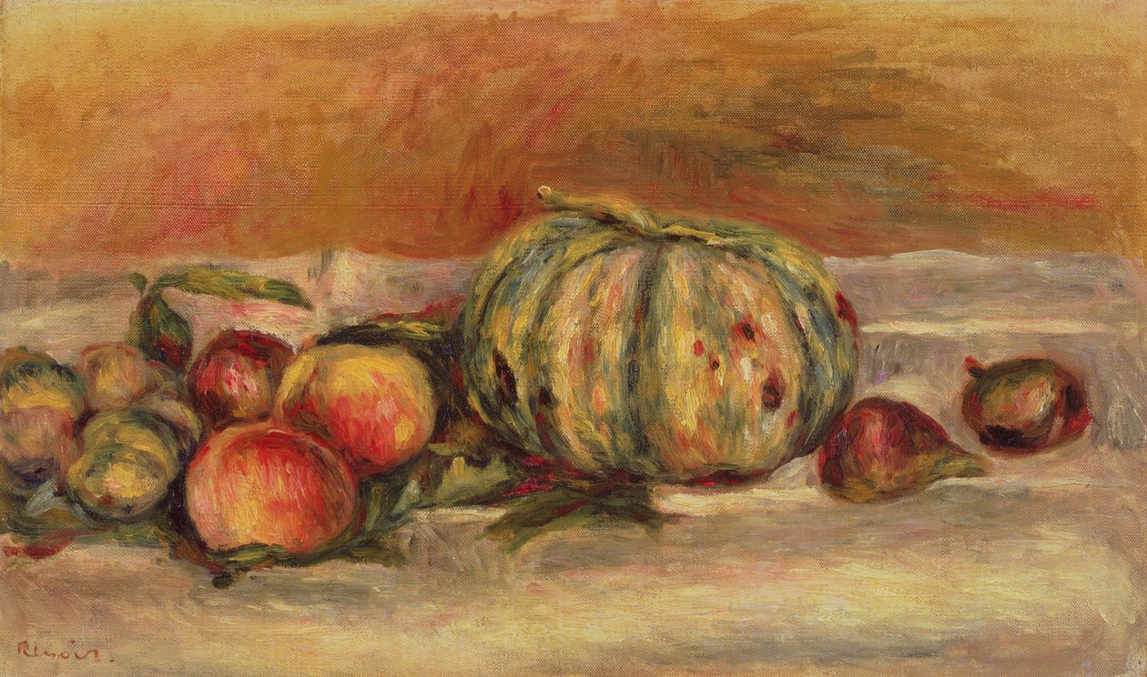 Melon and Fruit by Pierre Auguste Renoir