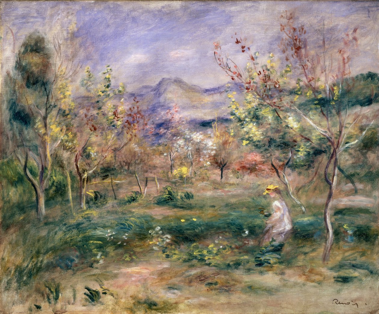 Orchard in Spring by Pierre Auguste Renoir