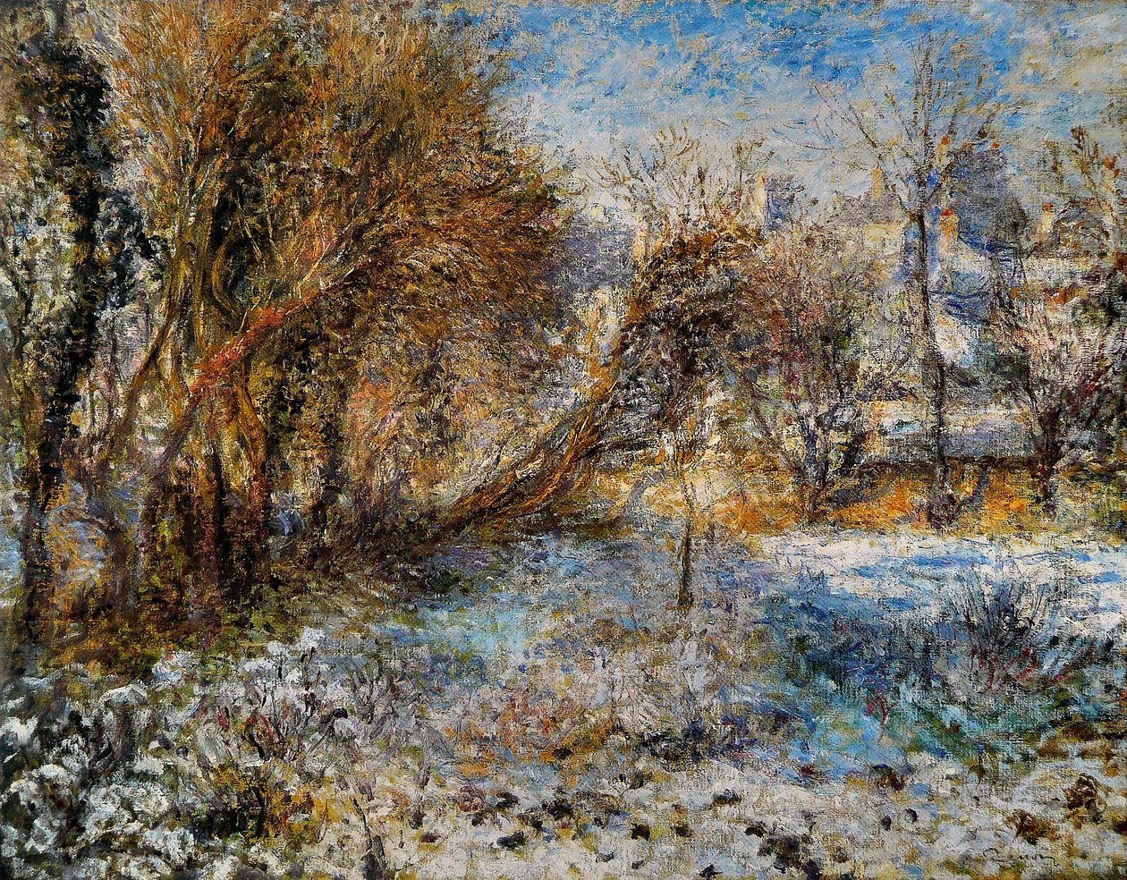 Snowy Landscape by Pierre Auguste Renoir