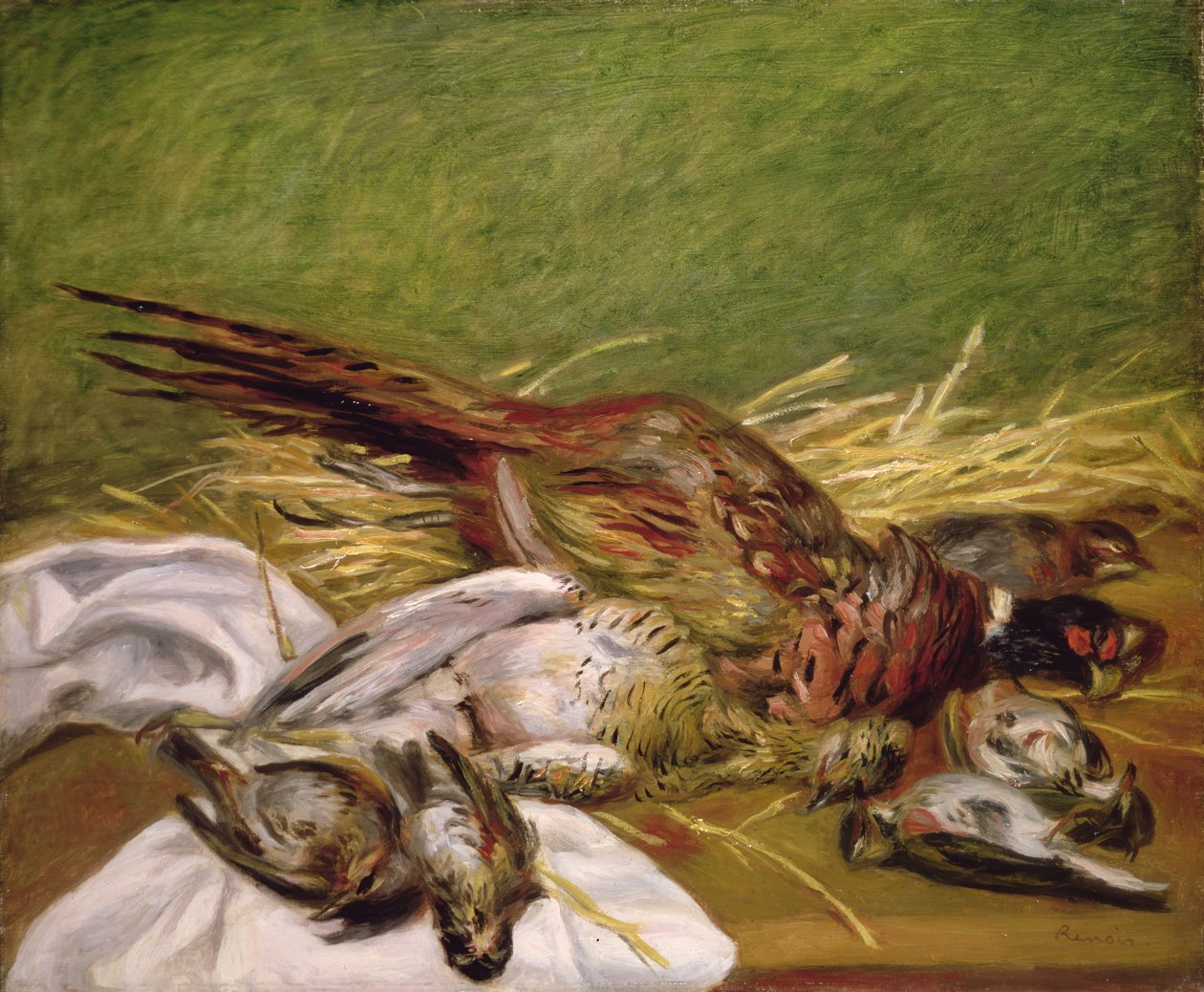 Pheasant and Thrushes by Pierre Auguste Renoir