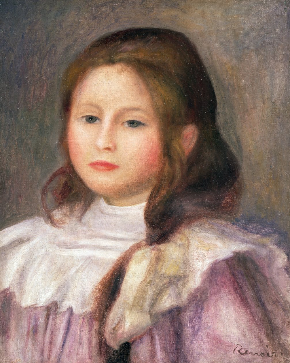 Portrait of a child by Pierre Auguste Renoir