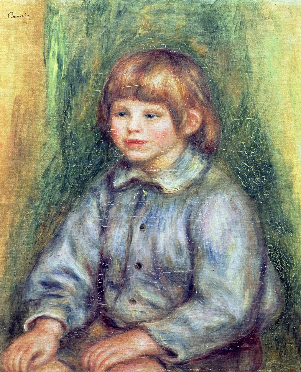 Seated Portrait of Claude Renoir by Pierre Auguste Renoir