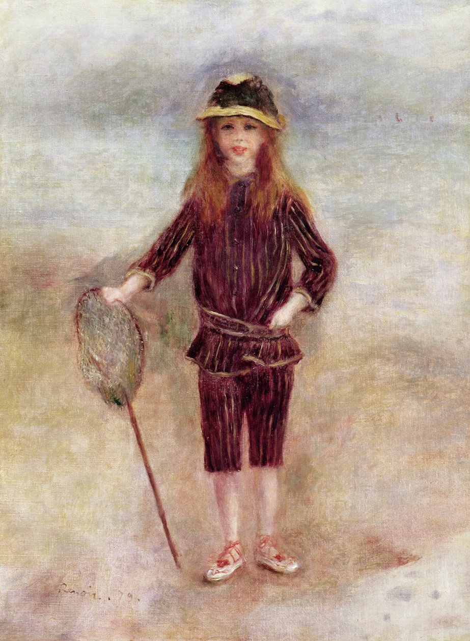 The Little Fisherwoman (Marthe Berard) by Pierre Auguste Renoir