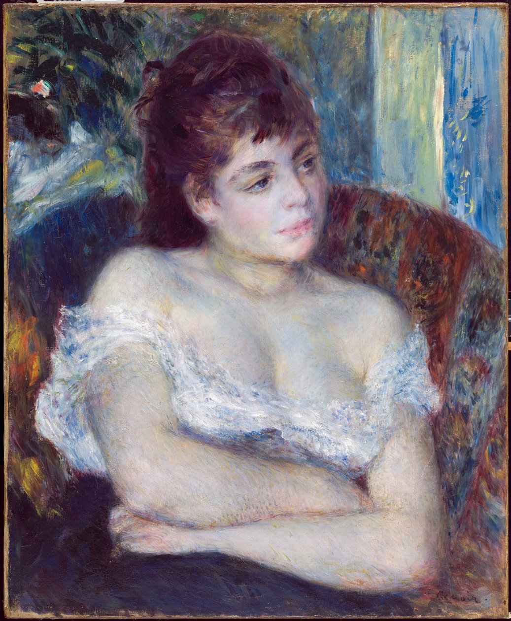 Woman in an Armchair by Pierre Auguste Renoir