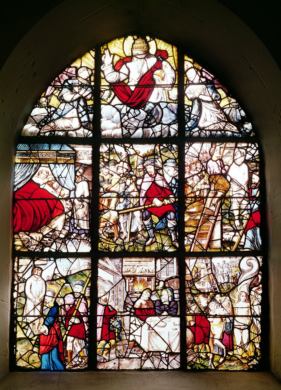 Window of the Pilgrims of St. James of Compostela, 1593 by Pierre Bacon