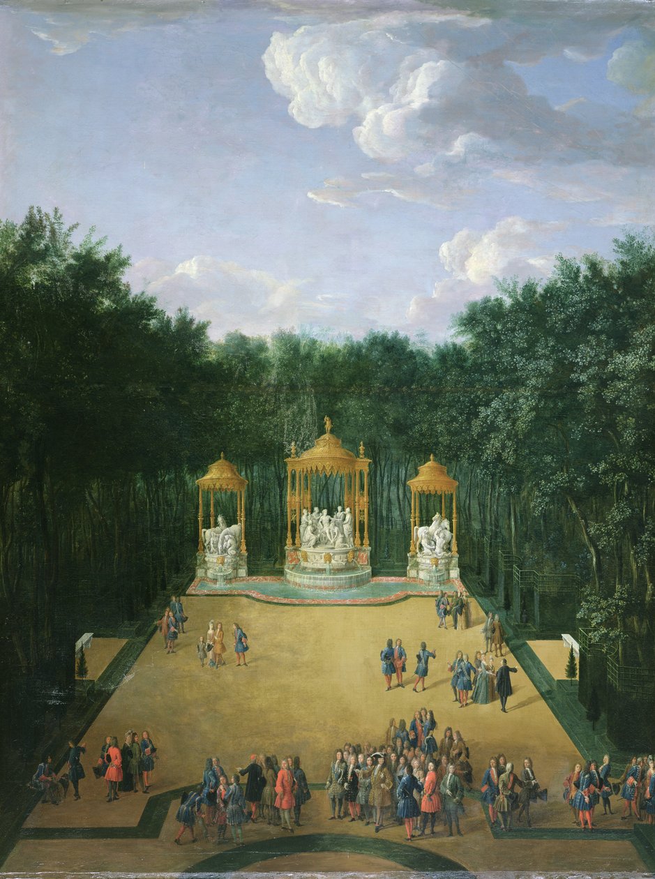 The Groves of the Baths of Apollo in the Gardens of Versailles by Pierre Denis Martin