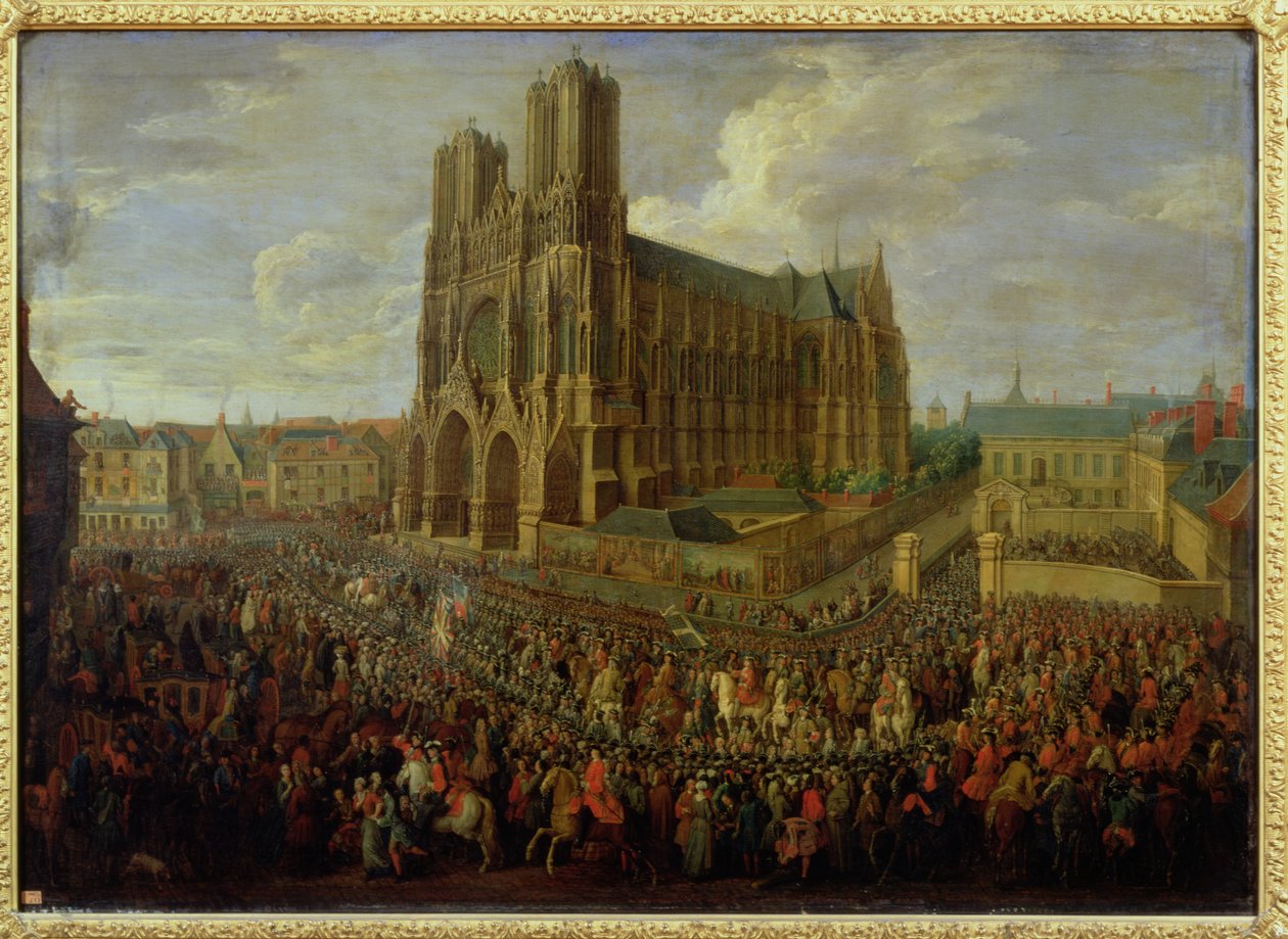 The procession of King Louis XV after his coronation, 26th October 1722 by Pierre Denis Martin