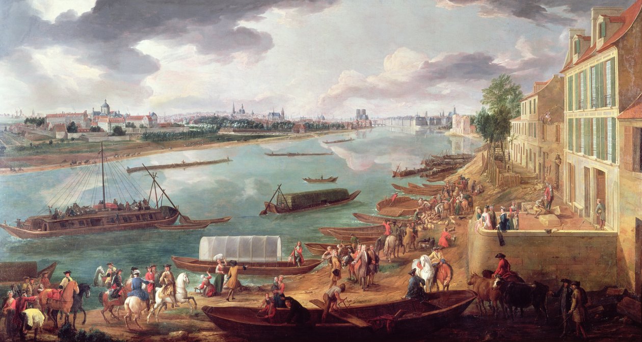 View of Paris from the Quai de la Rapee by Pierre-Denis Martin