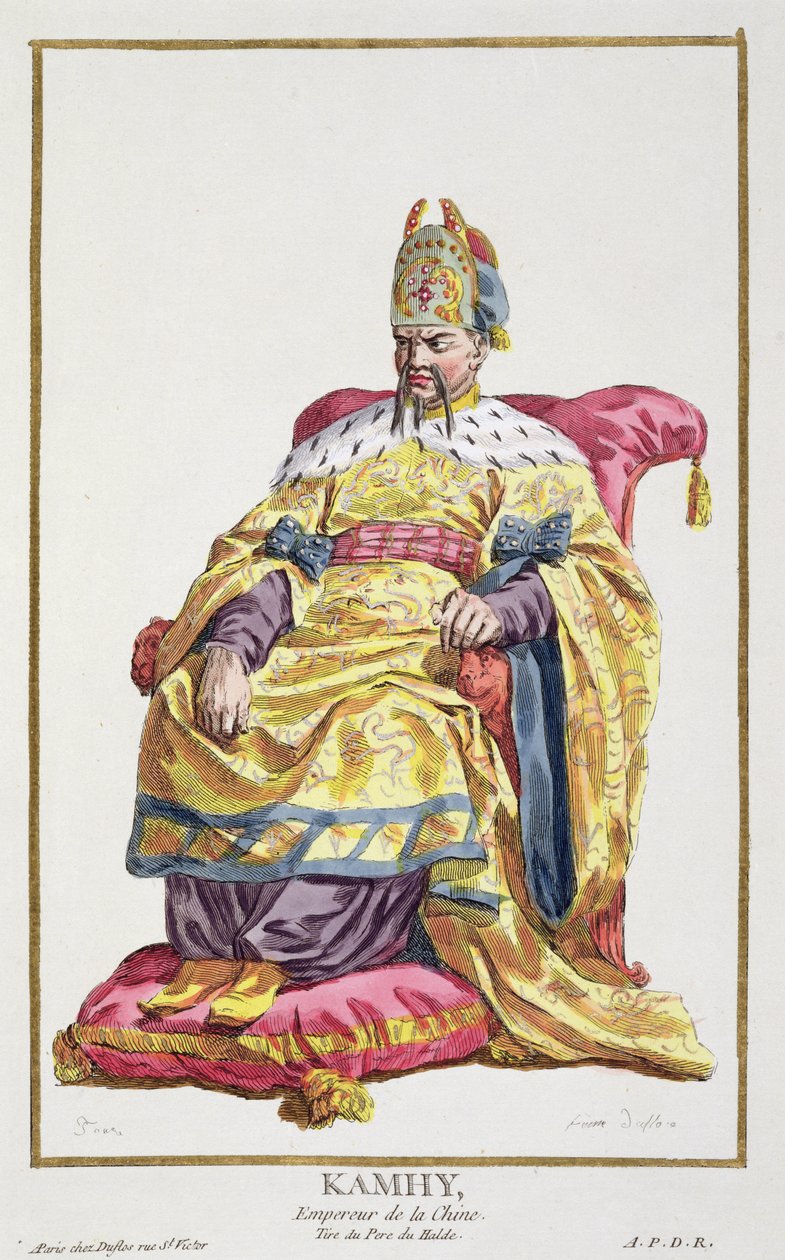 Kang Tsi, Manchu Emperor of China by Pierre Duflos