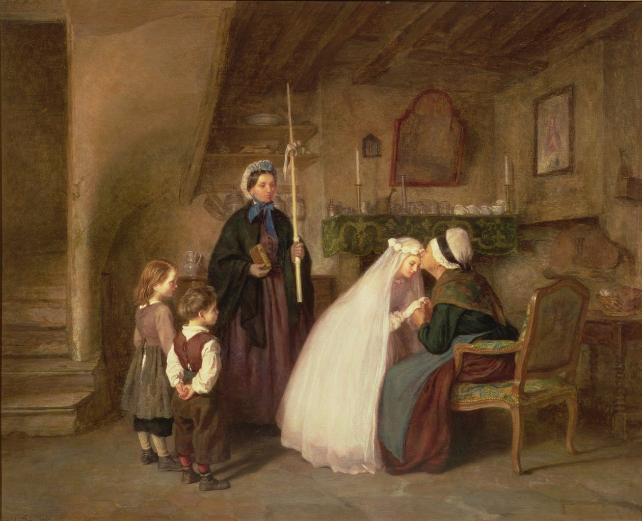 The First Communion by Pierre Edouard Frere