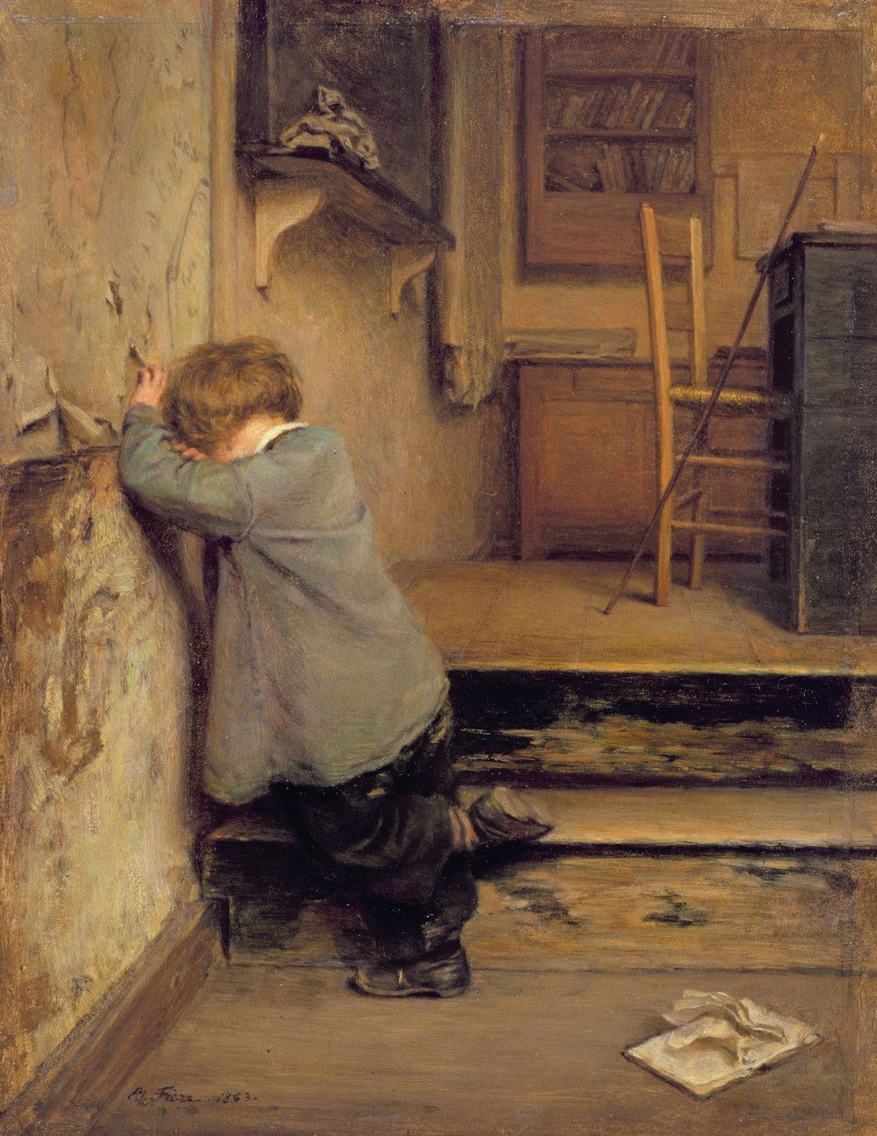 The Reprimand, 1863 by Pierre Edouard Frere