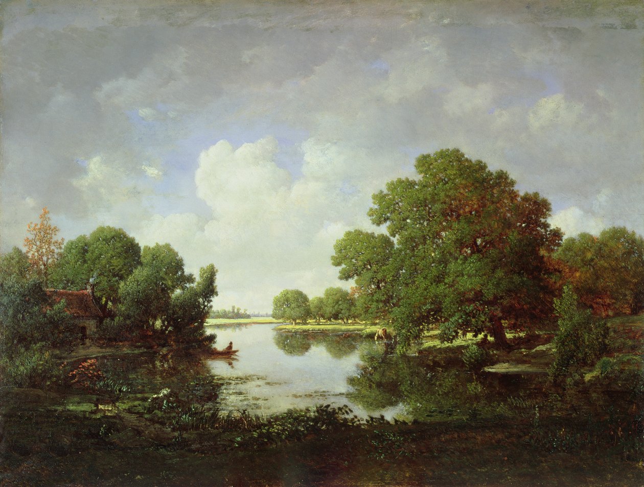 Early Summer Afternoon by Pierre Etienne Theodore Rousseau