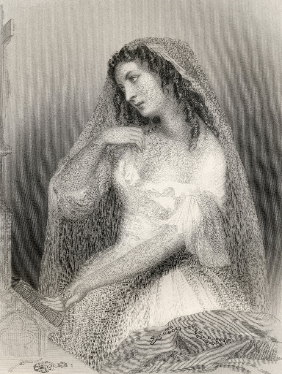 Louise Francoise de La Baume de La Blanc, Duchesse de la Valliere, illustration from 